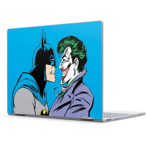 DC Comics The Joker vs Batman Vintage art Pixelbook Skin